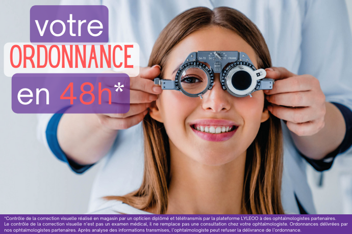 Ordonnance ophtalmo lunettes rendez-vous urgent